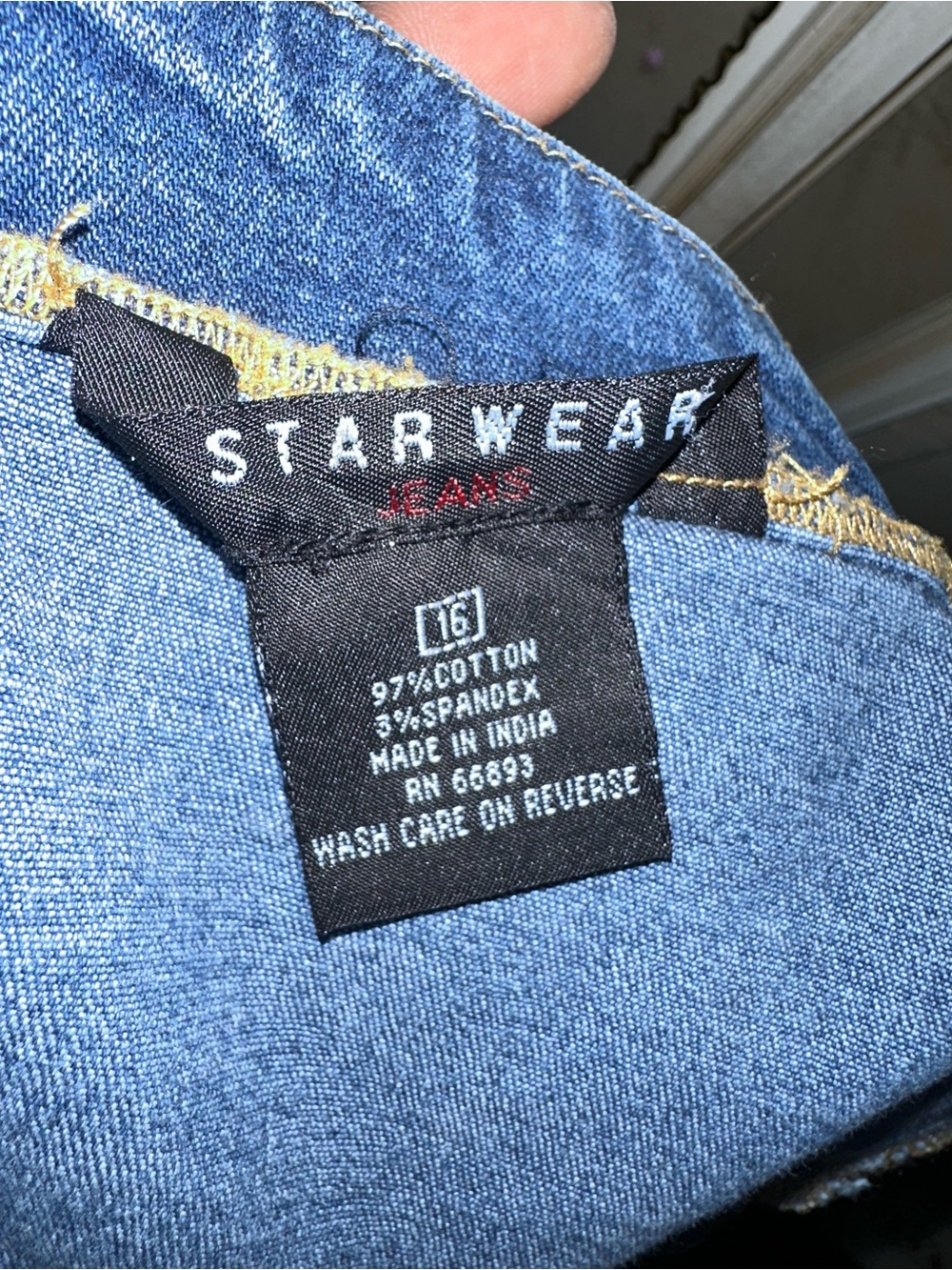 Star Wear maxi denim skirt 16W